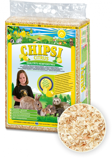 Chipsi Citrus Scent Small Animal Litter - 3.2KG